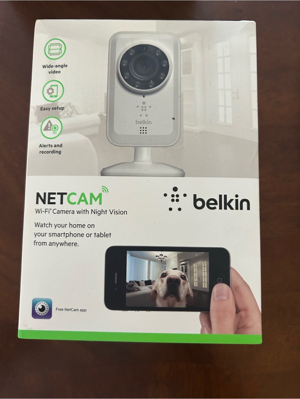 belkin NetCam Wi‑Fi Camera in white with black lens ring